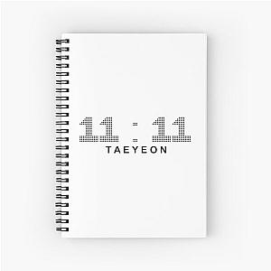 11:11 kim Taeyeon Spiral Notebook
