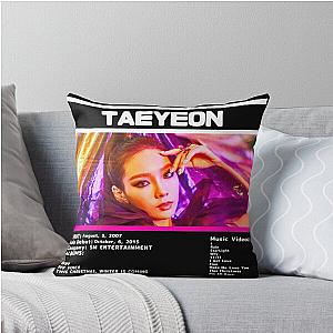 TaeYeon Information Throw Pillow