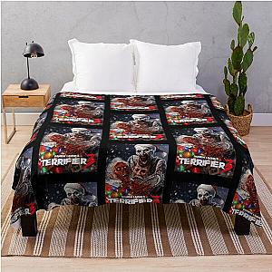 Terrifier Christmas Terrifier 3 Art Throw Blanket