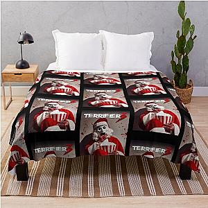 Terrifier Christmas Santa Terrifier 3 Throw Blanket