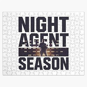 Night Agent Season Silhouette Design Jigsaw Puzzle