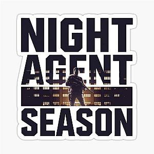 Night Agent Season Silhouette Design Sticker