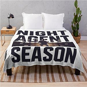 Night Agent Season Silhouette Design Throw Blanket