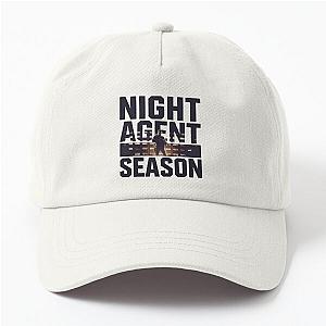 Night Agent Season Silhouette Design Dad Hat