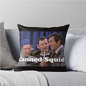 Odd Couple Canned Squid Throw Pillow