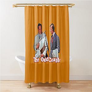 Retro Throwback The Odd Couple Felix Oscar Tribute Shower Curtain