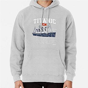 Titanic Vintage Poster Cruise Sinking Ship Voyage in Atlantic Ocean Pullover Hoodie