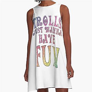 Trolls-Inspired Trolls A-Line Dress
