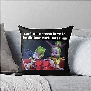 Velvet and Trolls Band Throw Pillow