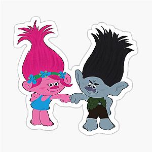 Poppy and Branch from Trolls Dreamworks Stickers