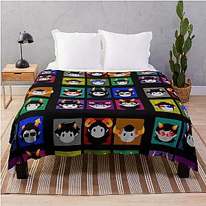 Homestuck Trolls Chibi Throw Blanket