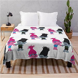 Poppy and Branch from Trolls Dreamworks Throw Blanket