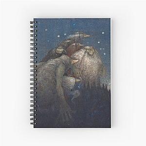 Trolls Singing in the Starlight Spiral Notebook by John Bauer