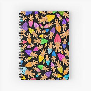 Treasure Troll Pile - Collage of Trolls Spiral Notebook