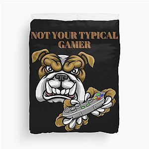 Not Your Typical Gamer Dog Design Duvet Cover