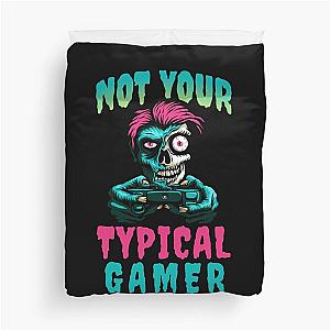Not Your Typical Gamer Zombie Duvet Cover