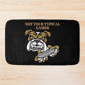 Not Your Typical Gamer Dog Design Bath Mat