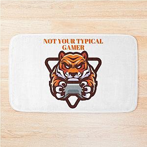 Not Your Typical Gamer Tiger Design Bath Mat