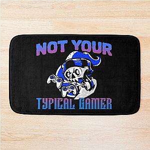 Not Your Typical Gamer Skeleton Design Bath Mat
