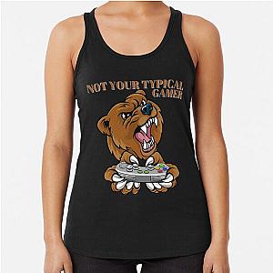 Not Your Typical Gamer Bear Racerback Tank Top