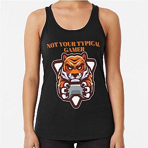 Not Your Typical Tiger Design Racerback Tank Top
