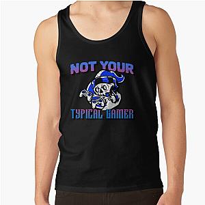 Not Your Typical Gamer Skeleton Design Tank Top
