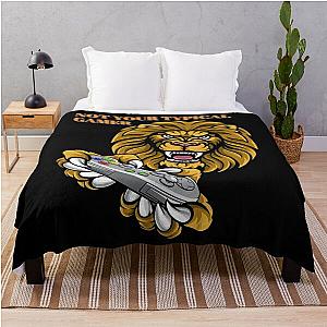 Not Your Typical Gamer Lion Throw Blanket
