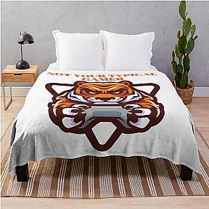 Not Your Typical Gamer Tiger Design Throw Blanket