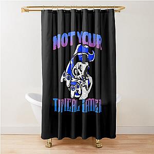 Not Your Typical Gamer Skeleton Design Shower Curtain
