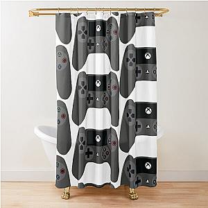 Joystick of a Typical Gamer Shower Curtain