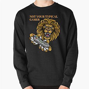 Not Your Typical Lion Design Pullover Sweatshirt