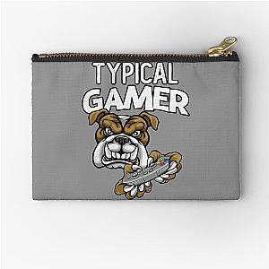 Typical Gamer Cartoon Bulldog Pouch