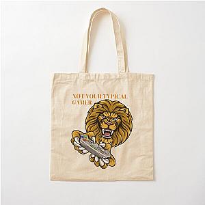 Not Your Typical Lion Design Cotton Tote Bag