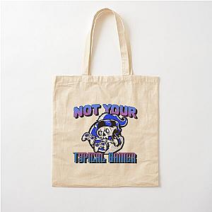 Not Your Typical Gamer Skeleton Design Cotton Tote Bag
