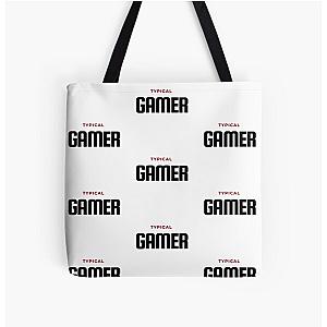 Typical Gamer Over Print Tote Bag