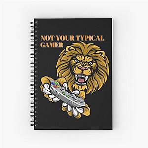 Not Your Typical Gamer Lion Design Notebook