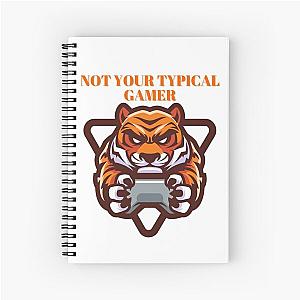 Not Your Typical Gamer Tiger Design Notebook
