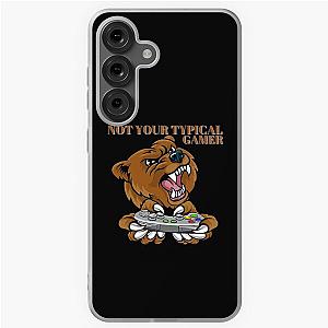 Not Your Typical Gamer Bear Design Samsung Galaxy Case