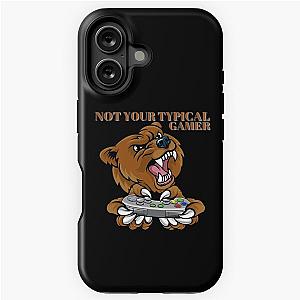 Not Your Typical Gamer Bear Design iPhone Case