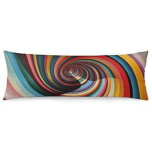 LGBTQ Colorful Vertigo Long Breathable Soft Pillow Cases Throw Pillow Covers for Sofa Home