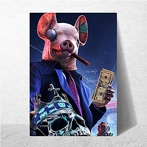 Watch Dogs Legion Iconic Masks and Cyber Uprising Motif Watch Dogs Legion Posters