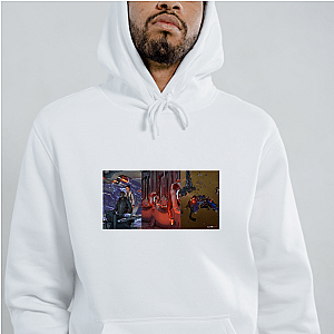 X4 Foundations Motif des vaisseaux spatiaux et des stations iconiques X4 Foundations Hoodies